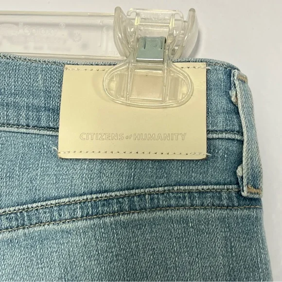 Citizens Of Humanity Light Wash Isola Cropped Boot Jeans - 24 - Picture 5 of 8